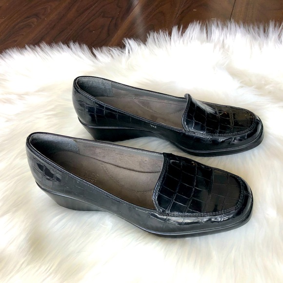 Aerosoles super comfortable elegant shoes faux crock skin - Picture 1 of 8